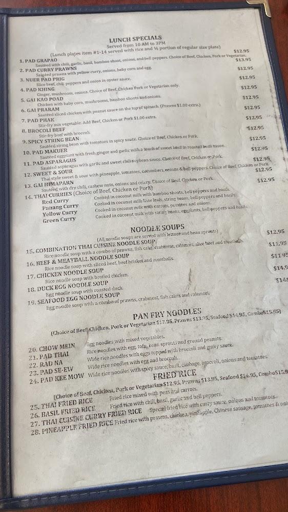 Thai Cuisine Pad Grapao